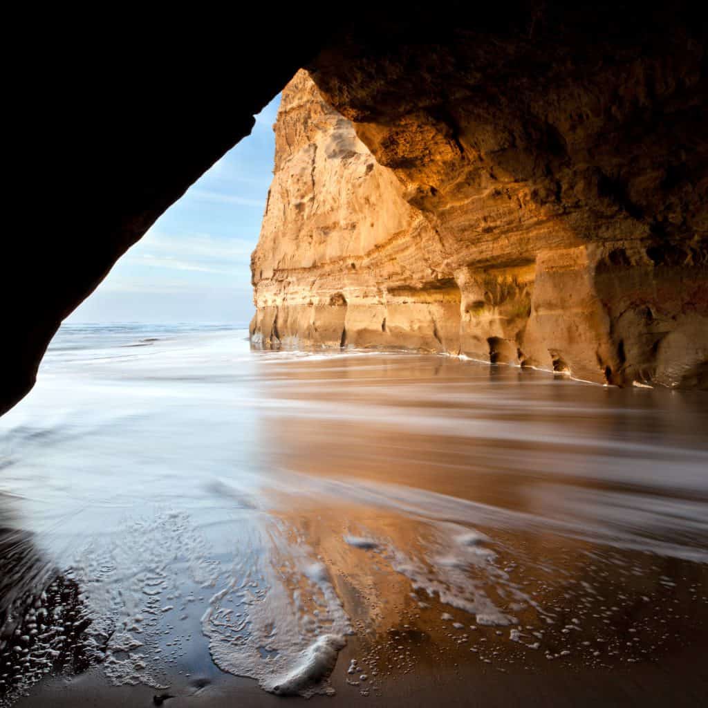 Cave on San Gregorio State Beach