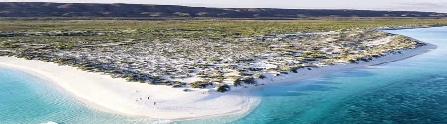 Turquoise Bay in Western Australia offers pure white sands and clear waters near Ningaloo Reef.