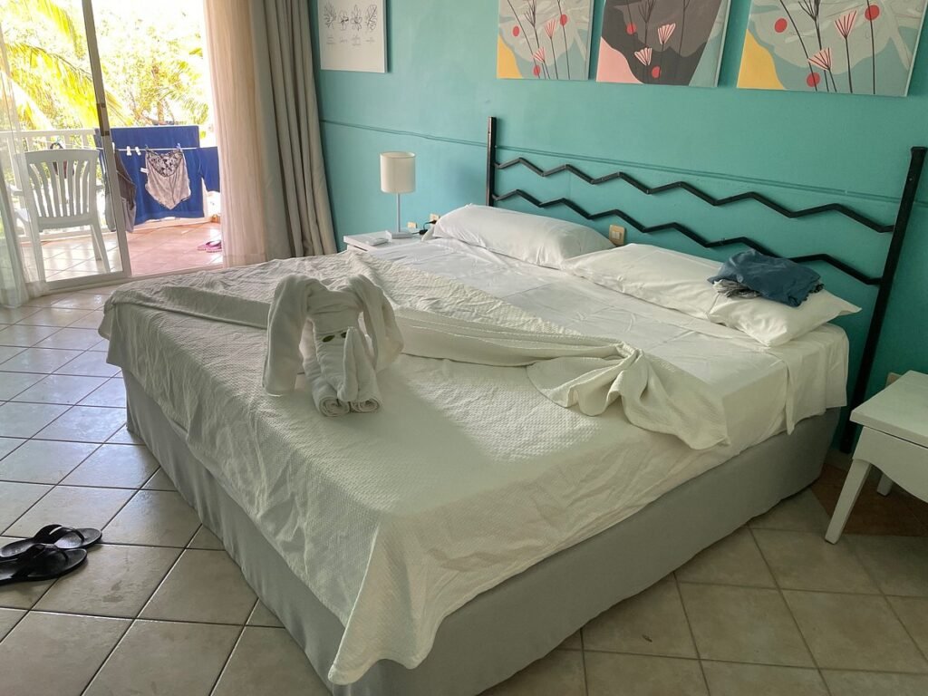 Memories Cayo Largo resort pool room and ocean view terrace on Cayo Largo island Cuba