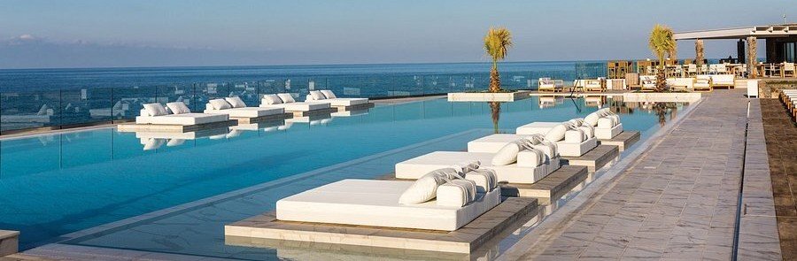 Abaton Island Resort and Spa near Crete Beaches with luxury infinity pool