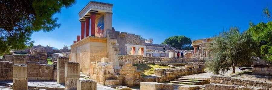 Palace of Knossos near Crete Beaches