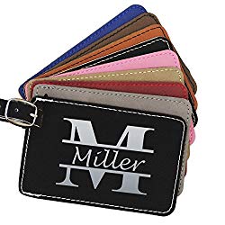 Monogrammed Leather Luggage Tags, Travelers Gift Ideas, Christmas gift ideas for travelers, Christmas Gift Ideas travelers, Travelers gift ideas