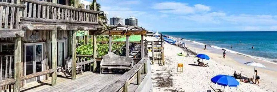 The Historic Driftwood Resort | Beach Travel Destinations The Historic Driftwood Resort overlooking the sandy shoreline of Vero Beach, Florida.