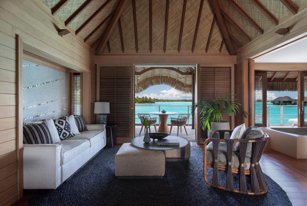Four Seasons Resort Bora Bora Overwater Bungalows and Luxury Interiors