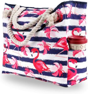 Genovega Extra Large Waterproof Canvas Beach Bag (8 Patterns to Choose From), The Best Beach Bags, Best Beach Gear