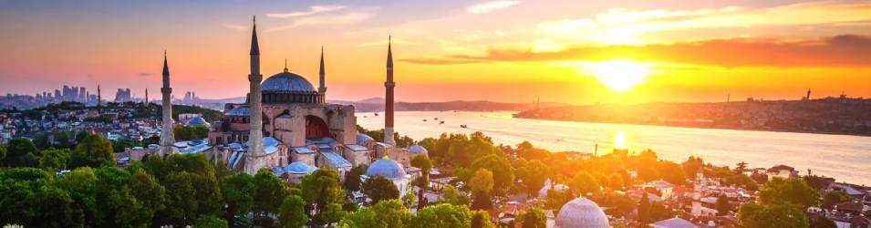Dubai Skyline and Burj Al Arab at Sunset — vibrant Dubai coastline with Burj Al Arab silhouetted against a colorful sunset.