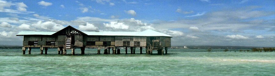 San Jose Nyong Gala overwater structures on Samal Island Philippines