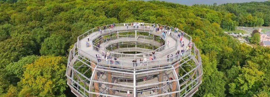 Lotsenturm Pilot Tower observation deck in Thiessow on Rügen Island with panoramic coastal views