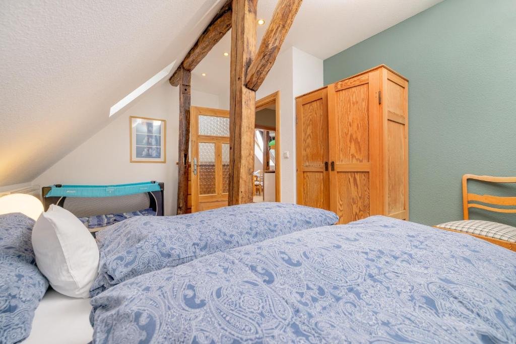 Comfortable guest bedroom at Gutshaus Ketelshagen near Putbus on Rügen