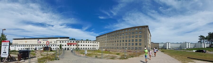 Dokumentationszentrum Prora museum at the historic Prora complex on Rügen Island Germany explaining the site’s history.
