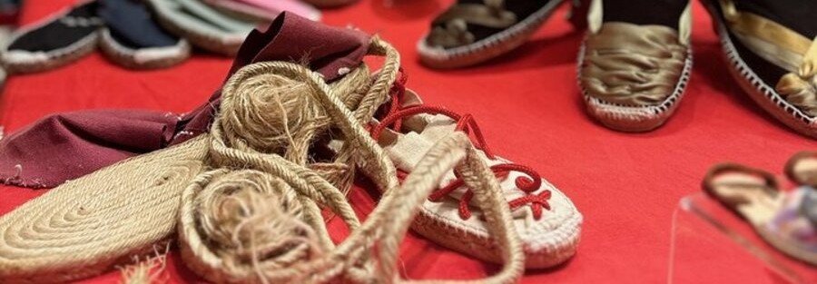 handmade espadrilles shoes traditional Barcelona souvenir market