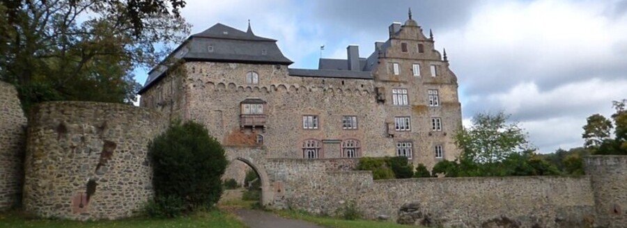Schloss Eisenbach historic castle near Lauterbach in the Vogelsberg region of Hesse Germany