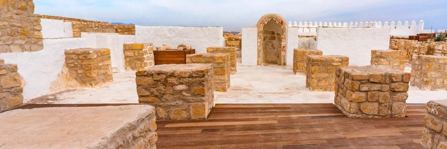 Historic Agadir Kasbah ruins overlooking the city and coast.
