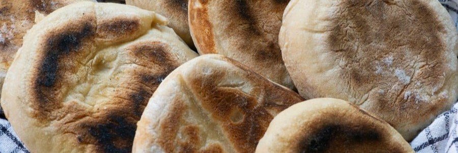 traditional bolo do caco bread from Madeira