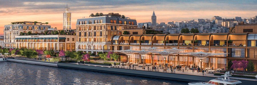 Galataport Istanbul cruise port with waterfront promenade and modern terminal