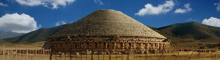 Tomb of the Christian near Tipaza, an ancient royal mausoleum and popular shore excursion from Algiers Port.