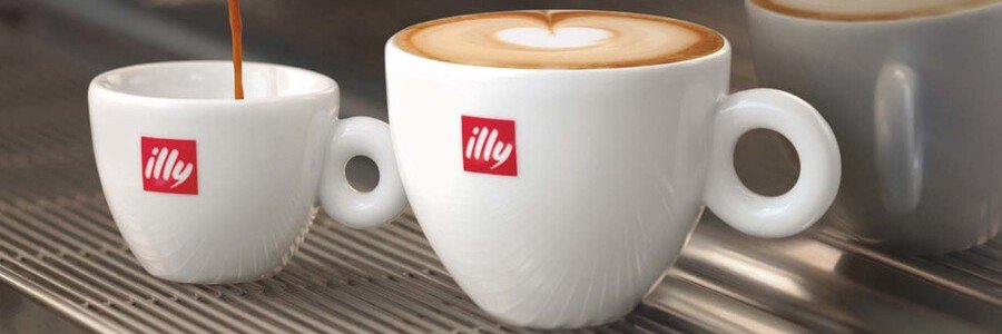 Illy coffee espresso cups near Trieste Port Italy