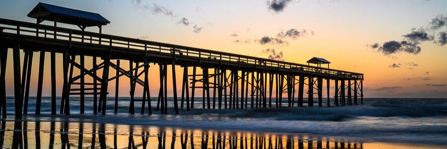 Fernandina Beach Pier | Beach Travel Destinations Fernandina Beach Pier at sunset on Amelia Island, Florida.