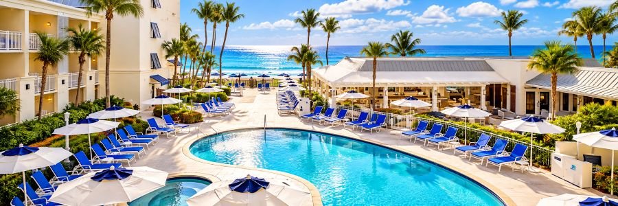 Delray Sands Resort Highland Beach Delray Sands Resort in Highland Beach Florida with oceanfront pool and Atlantic Ocean views