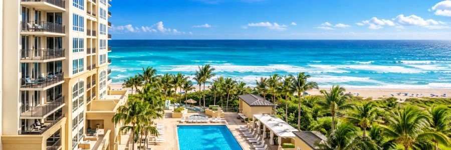 Palm Beach Marriott Singer Island Beach Resort with oceanfront pool and Atlantic views